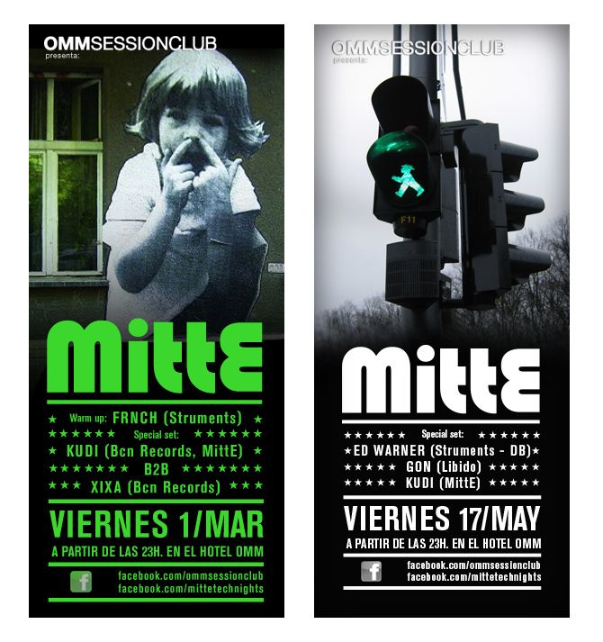 Diseño del logotipo y flyers de las fiestas MittE. OMMSESSIONCLUB. BCN '12/'13 6