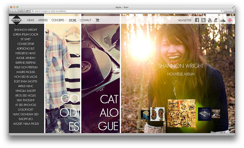Music Label Web Site 2