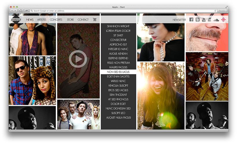 Music Label Web Site 1