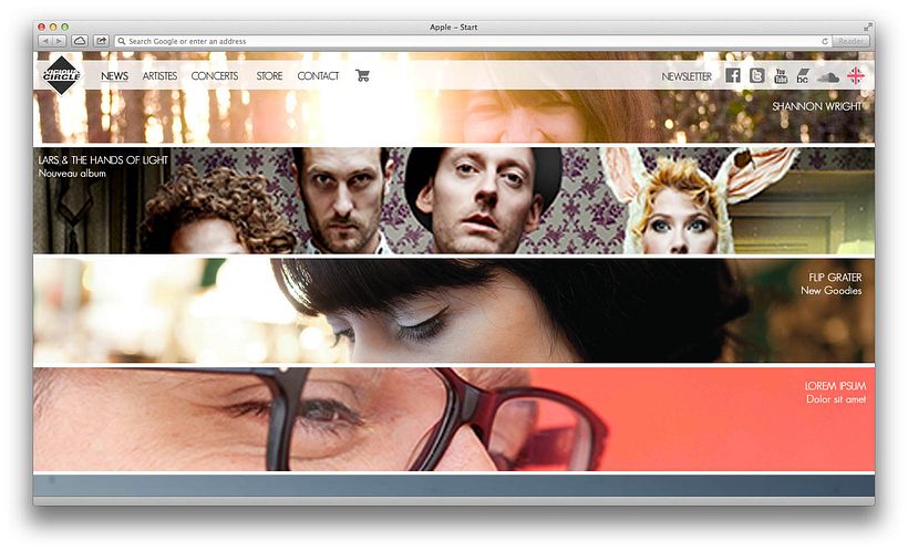 Music Label Web Site 0