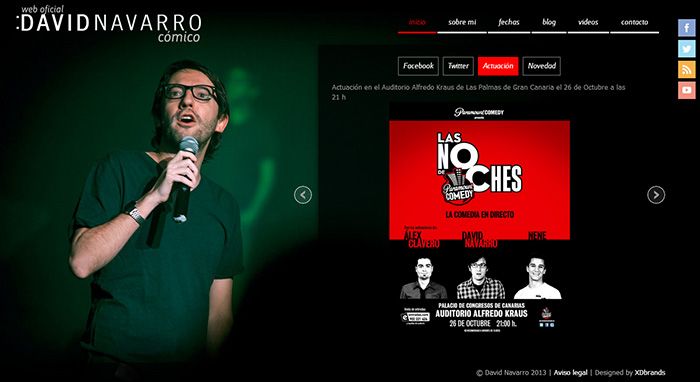 Web Oficial del cómico David Navarro 1