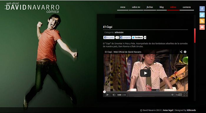 Web Oficial del cómico David Navarro 2