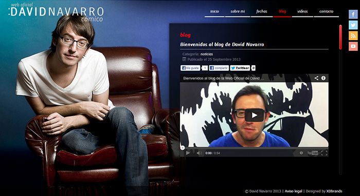 Web Oficial del cómico David Navarro 3