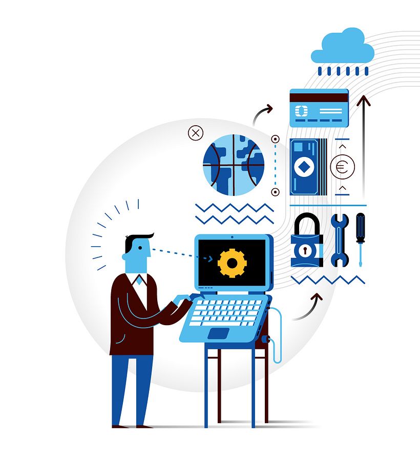 BBVA Ilustración Corporativa. 2