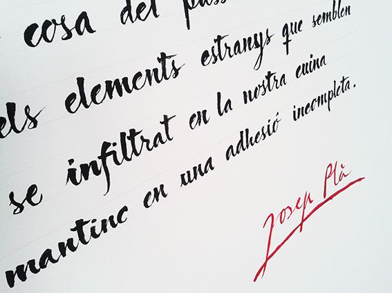 Josep Plà - Cal·ligrafia 5
