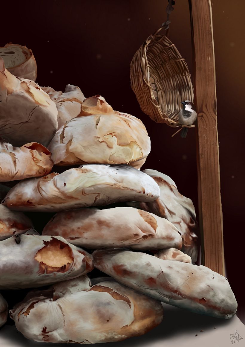 El ladron - Pintura digital realizada con los dedos en el Ipad -1