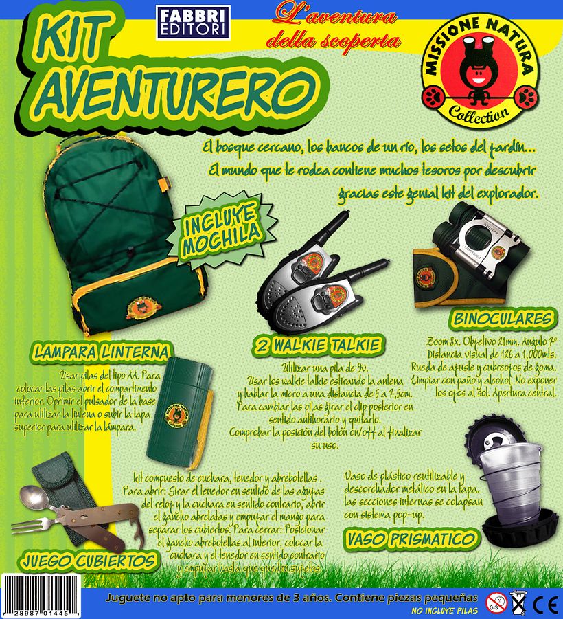 Fabbri Editori - Carátula embalaje juguete explorador -1