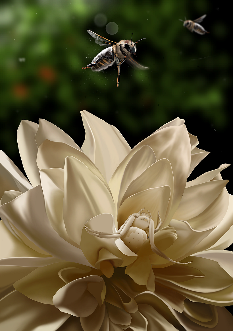 Paciencia - Pintura digital realizada con los dedos en el Ipad -1