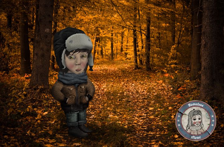 Homeless Alone. Proceso de Ilustración. 5