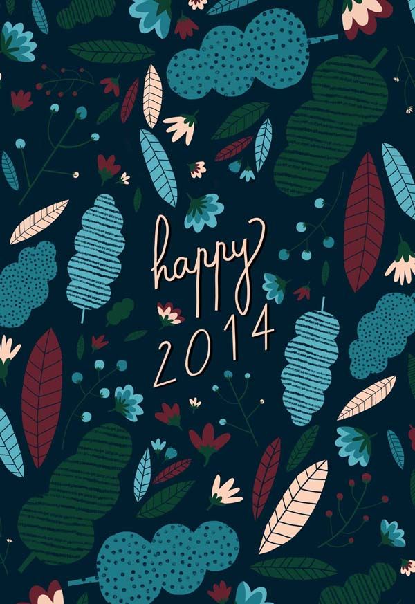 Happy 2014 - Postal - Design