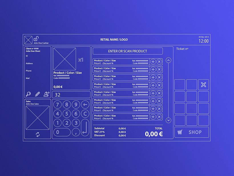 Interfaz de usuario para terminal de punto de venta (TPV) 4