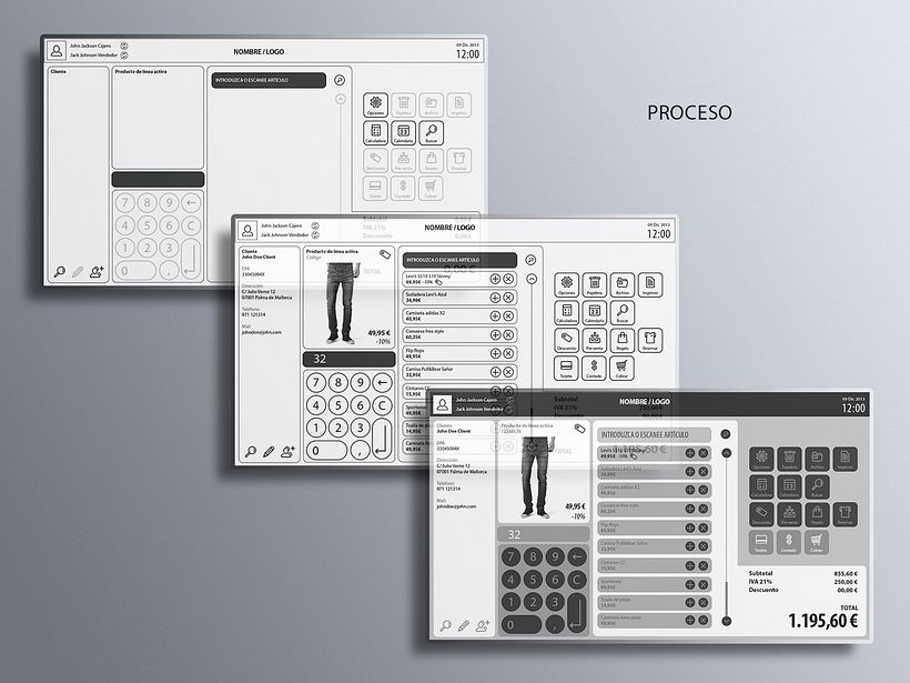 Interfaz de usuario para terminal de punto de venta (TPV) 2