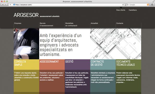 Naming, imagen corporativa y web | Arqsesor 2