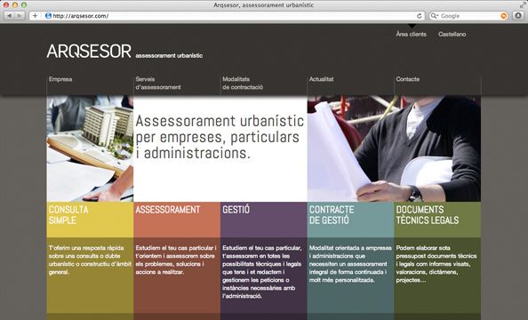 Naming, imagen corporativa y web | Arqsesor 3