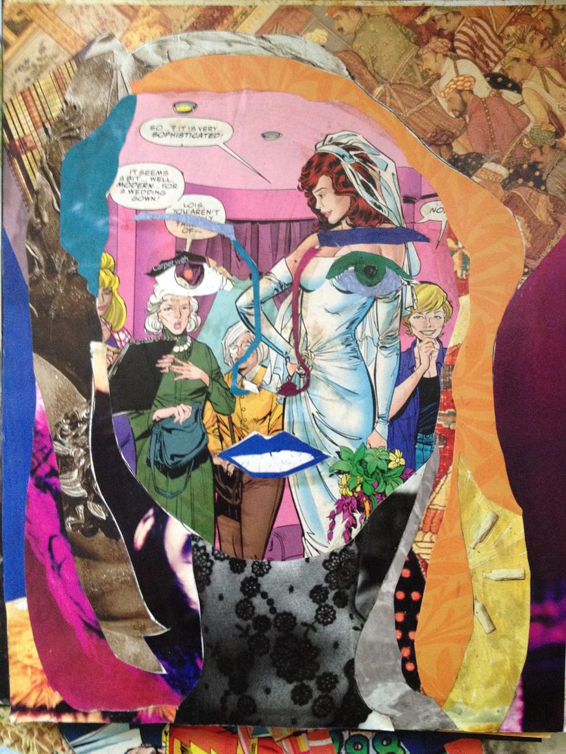 Serie Autorretratos. Collage. 21 X 28 CMS. 0