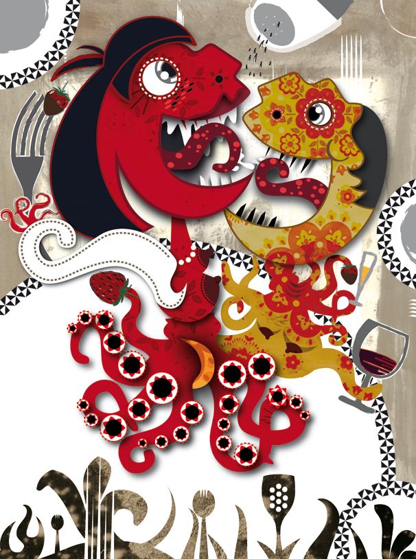 ilustracion para restaurante 0