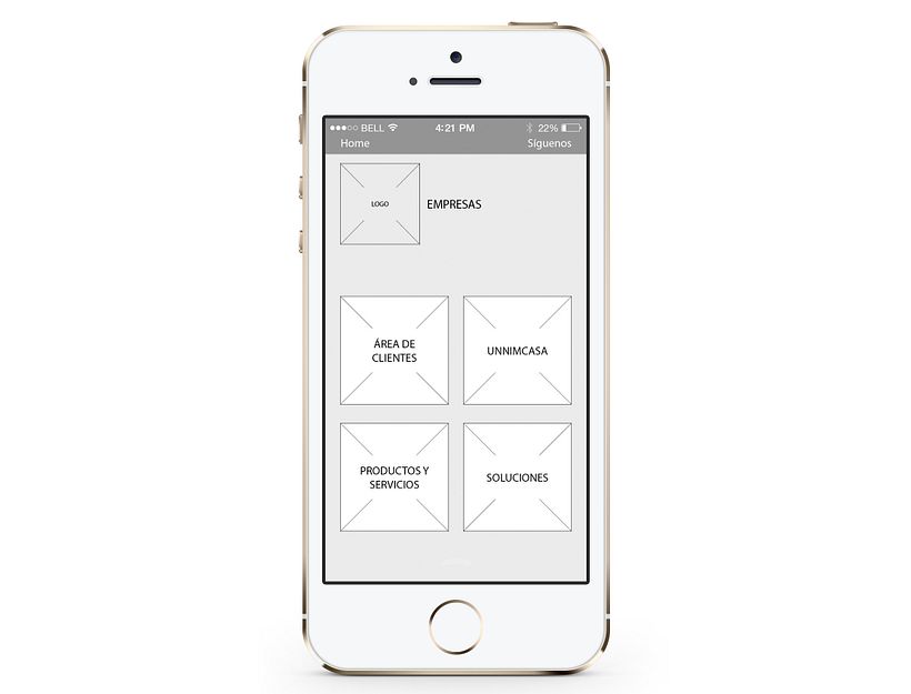 Wireframes para portal inmobiliario móvil E-commerce 6