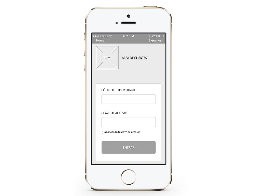 Wireframes para portal inmobiliario móvil E-commerce 7