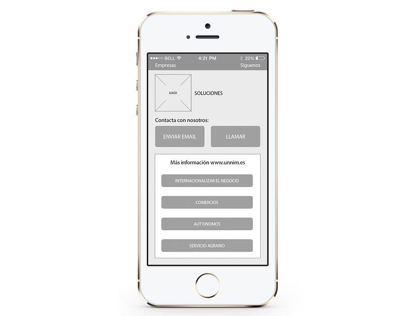 Wireframes para portal inmobiliario móvil E-commerce 8