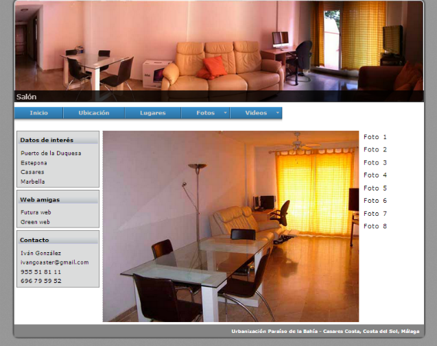 Web para venta de vivienda 1
