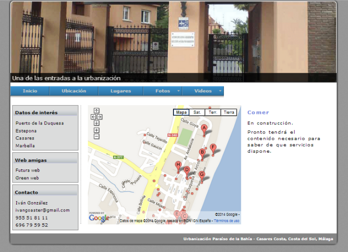 Web para venta de vivienda 2