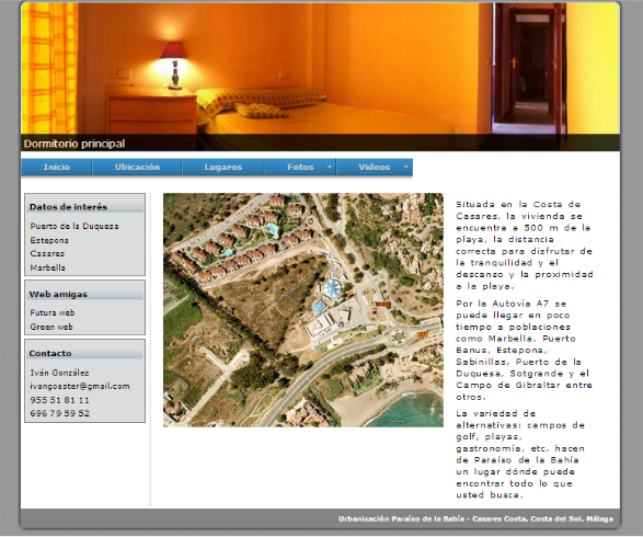 Web para venta de vivienda 3