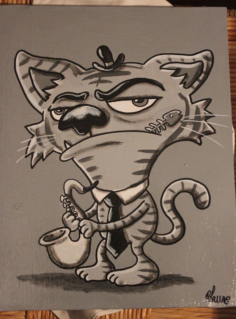 Gato Jazz collection ( pintura) 0