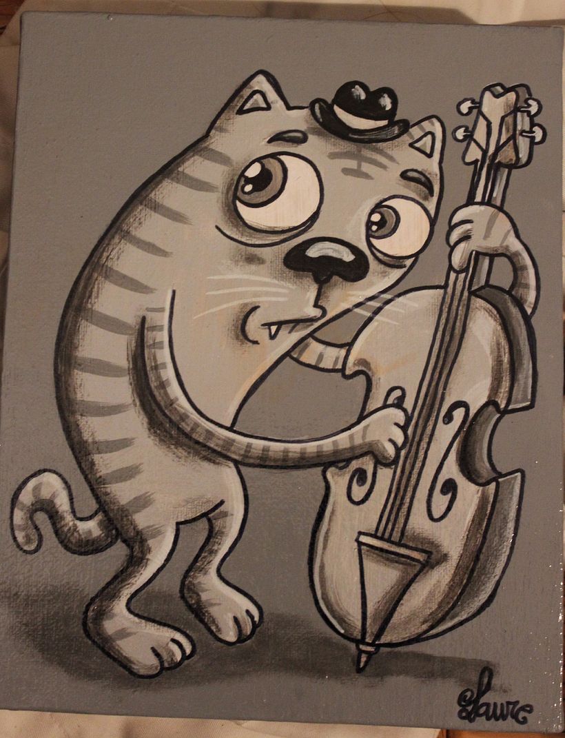Gato Jazz collection ( pintura) 1