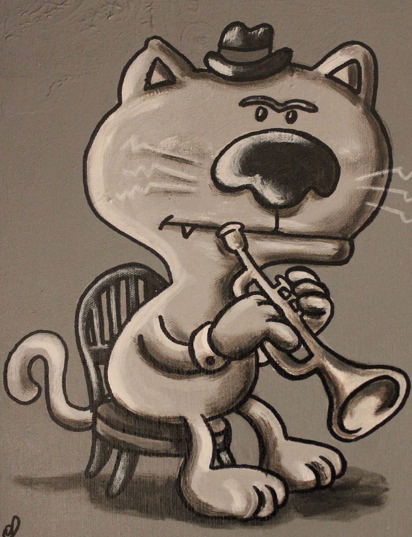 Gato Jazz collection ( pintura) 4