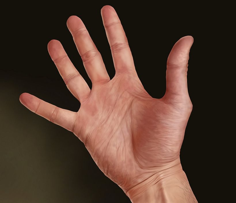 Juego de niños - Pintura digital realizada con los dedos en el Ipad  2