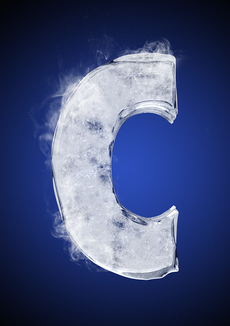 Tipografía helada para Nike 5