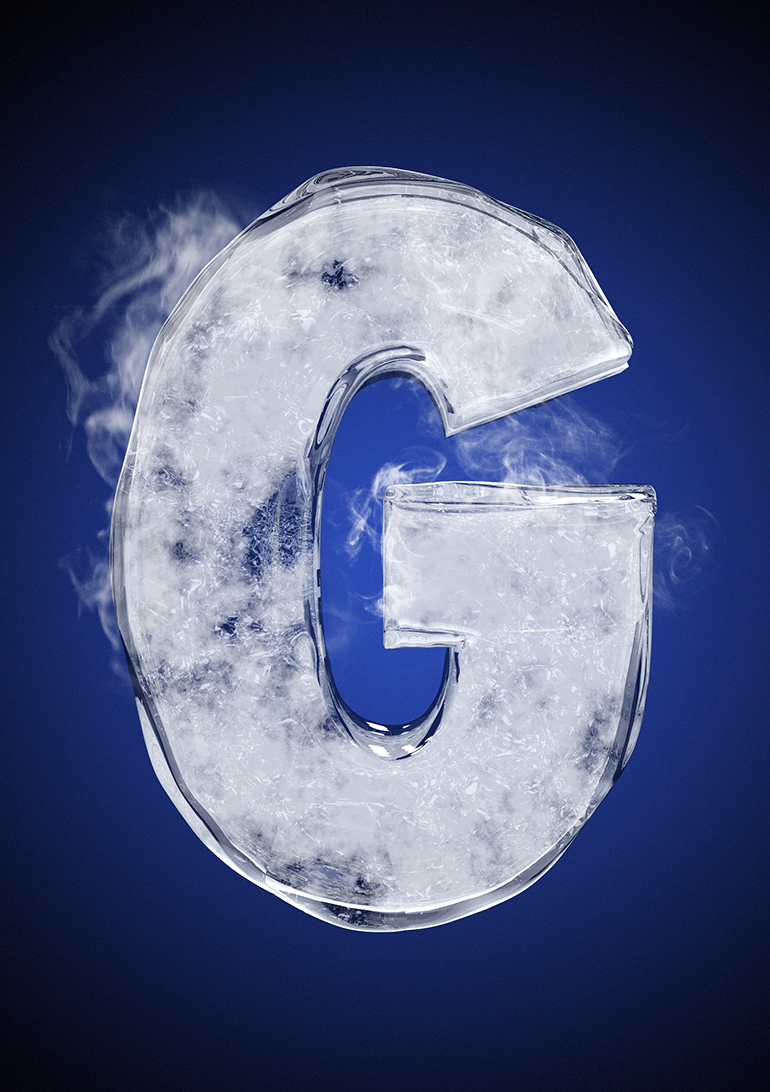 Tipografía helada para Nike 9