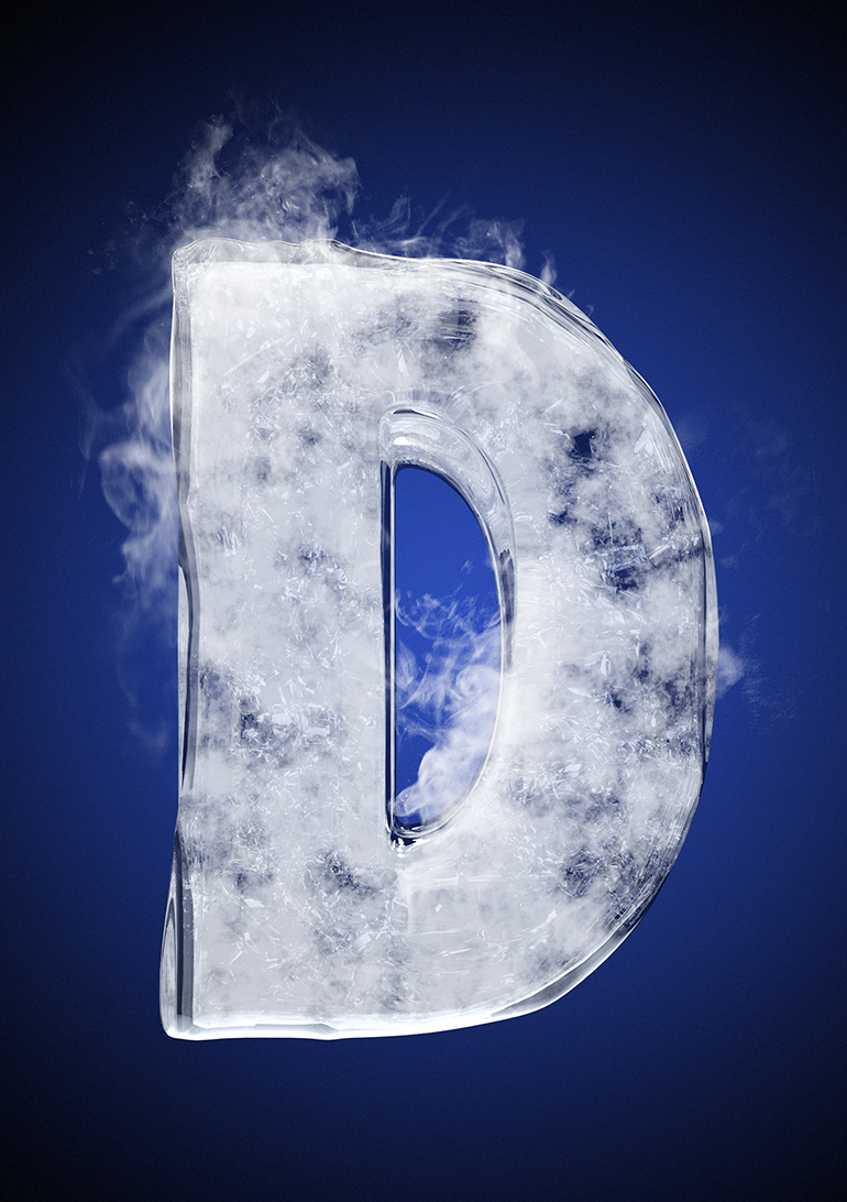 Tipografía helada para Nike 6