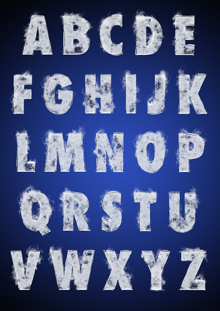 Tipografía helada para Nike 2