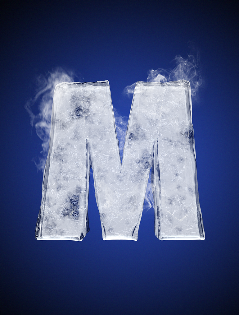 Tipografía helada para Nike 15