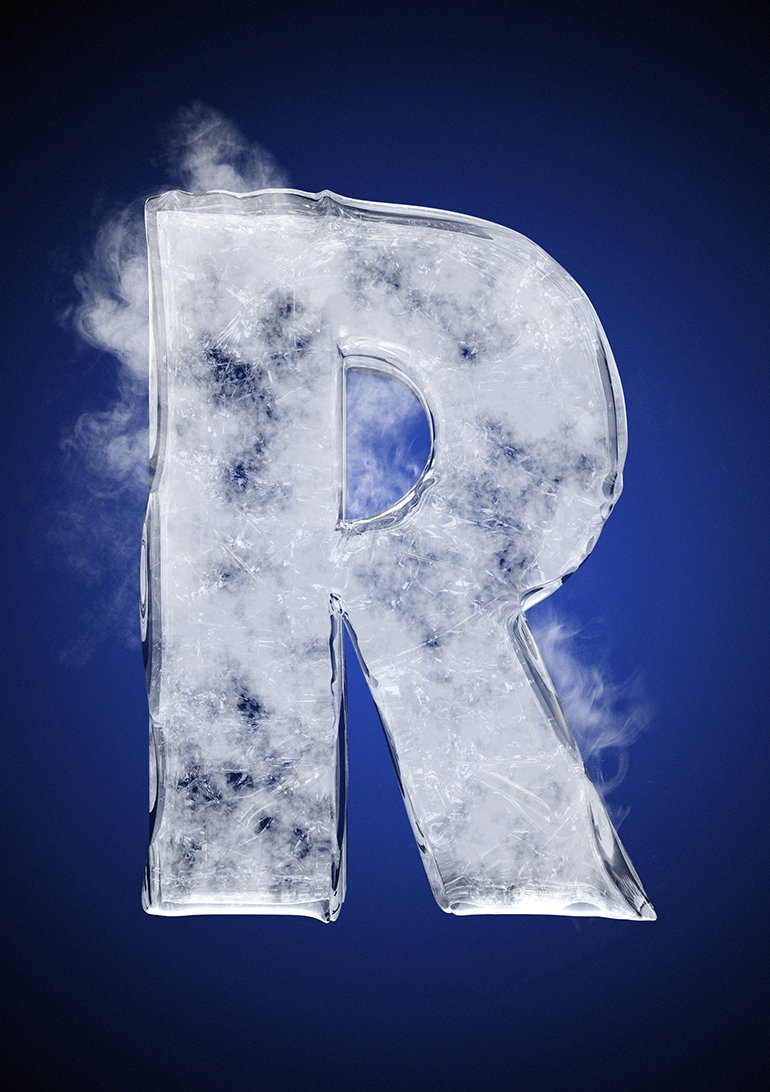 Tipografía helada para Nike 20