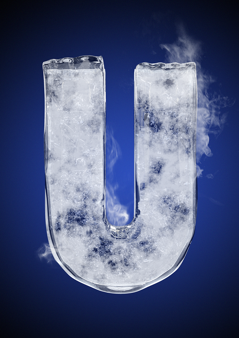 Tipografía helada para Nike 23