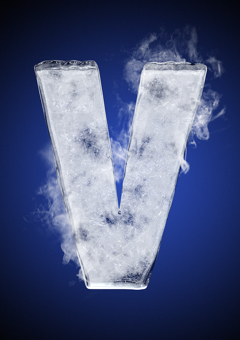 Tipografía helada para Nike 24