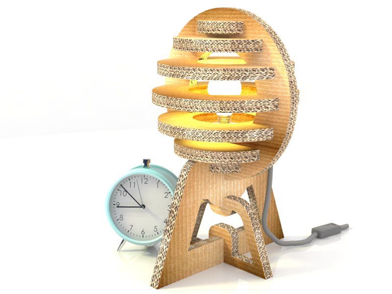 Lampara de cartón_monta y desmonta! 0