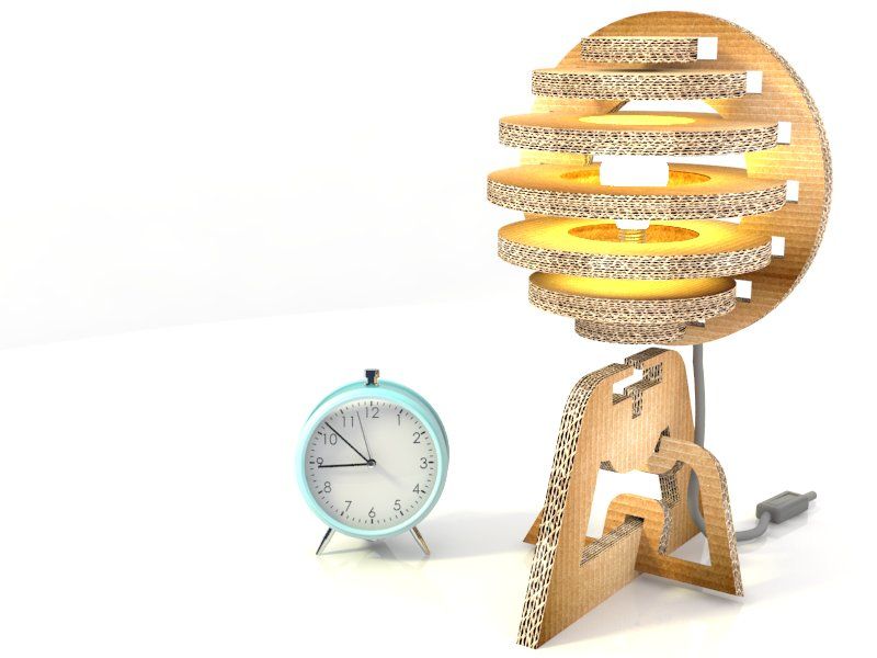 Lampara de cartón_monta y desmonta! 1