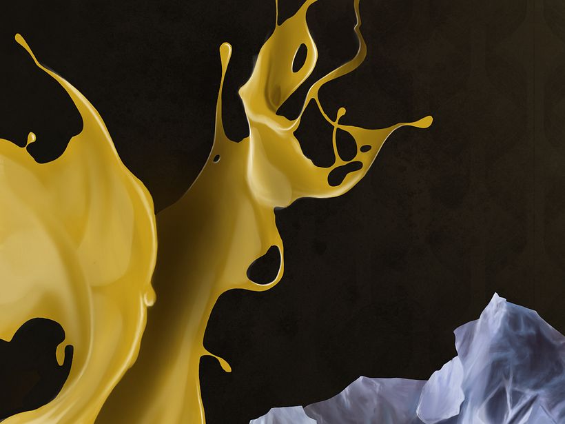 Naturaleza viva - Pintura digital realizada con los dedos en el Ipad  6