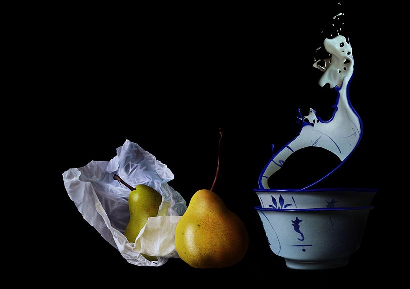 Naturaleza viva - Pintura digital realizada con los dedos en el Ipad  13