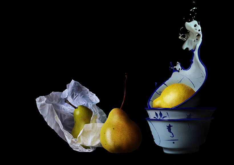 Naturaleza viva - Pintura digital realizada con los dedos en el Ipad  14