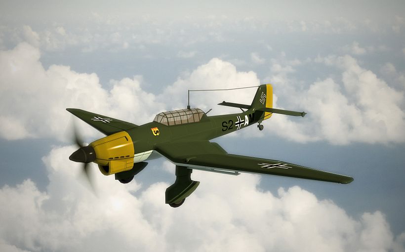 Stuka Lowpoly -1