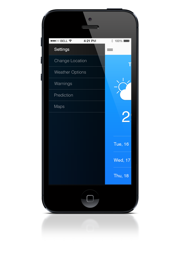 Weather App for iPhone 2