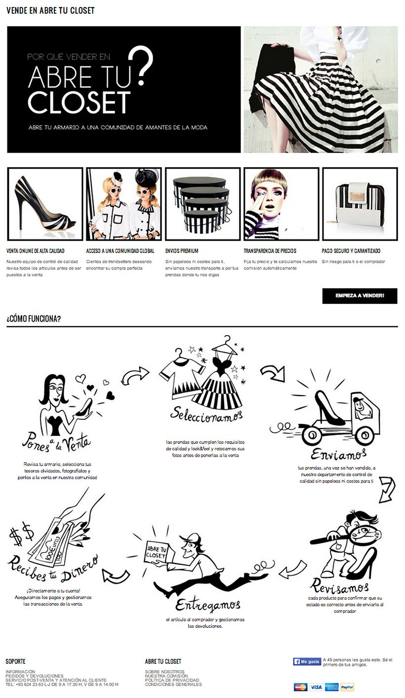 Iconos para el proceso de compra de la web AbreTuCloset 4