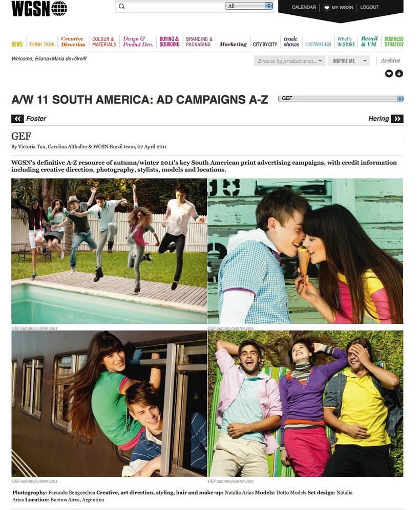 Campaña "Se vale cada día gef"  (Ganadora mejor campaña publicitaria de moda premios infashion 2010) 1