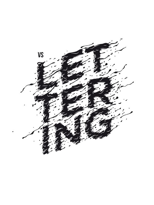 Typography VS Lettering Poster 15