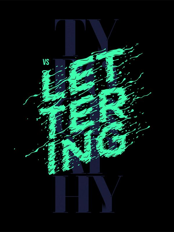 Typography VS Lettering Poster 23