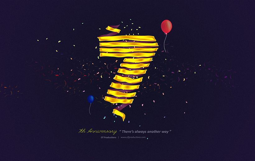 7th Anniversary Letterings -1